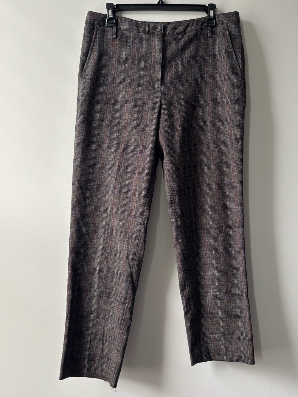 Zac & Rachel Brown Plaid Dress Pants